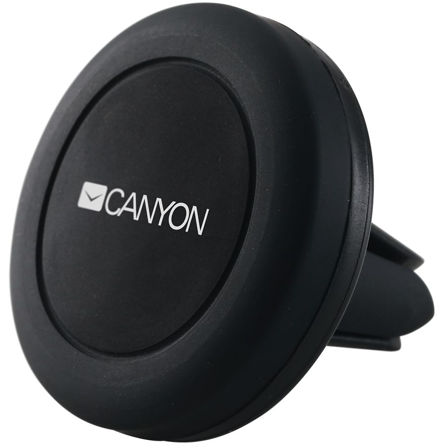 CANYON CH-2 Car Holder for Smartphones,magnetic suction function,with 2 plates(rectangle/circle), black,44*44*40mm 0.035kg_1