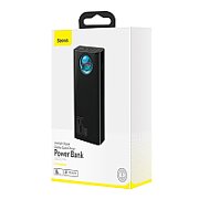 POWER BANK Baseus Ambilight, 30000mAh, PD 3.0 65W, 4 x USB; 1 x USB Type-C, digital display pt. status baterie, total 3A, black, 