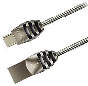 CANYON UC-5 Type C USB 2.0 standard cable, Power & Data output, 5V 2A, OD 3.5mm, metallic Jacket, 1m, gun color, 0.04kg_1