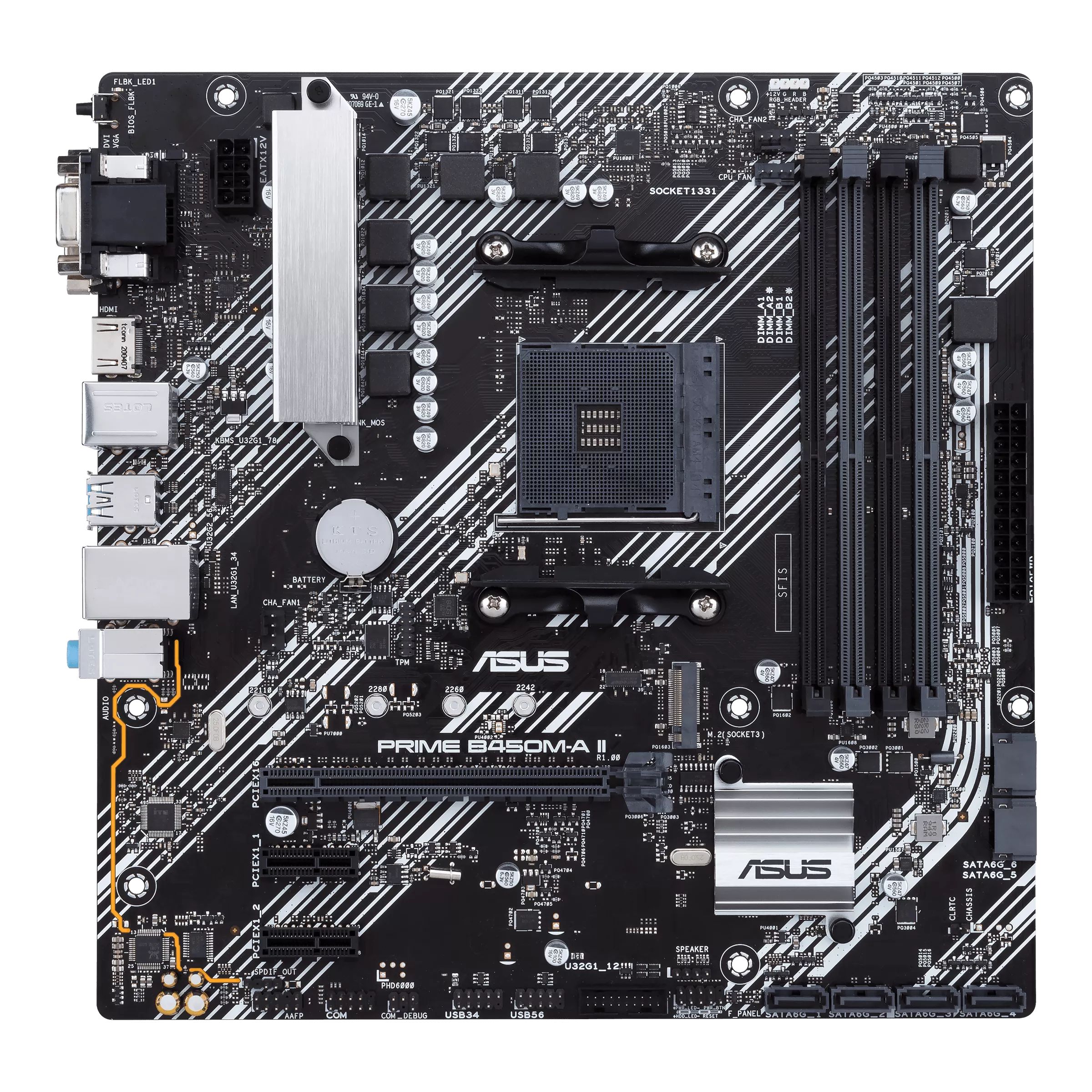 MB AMD B450 SAM4 MATX/PRIME B450M-A II ASUS_1