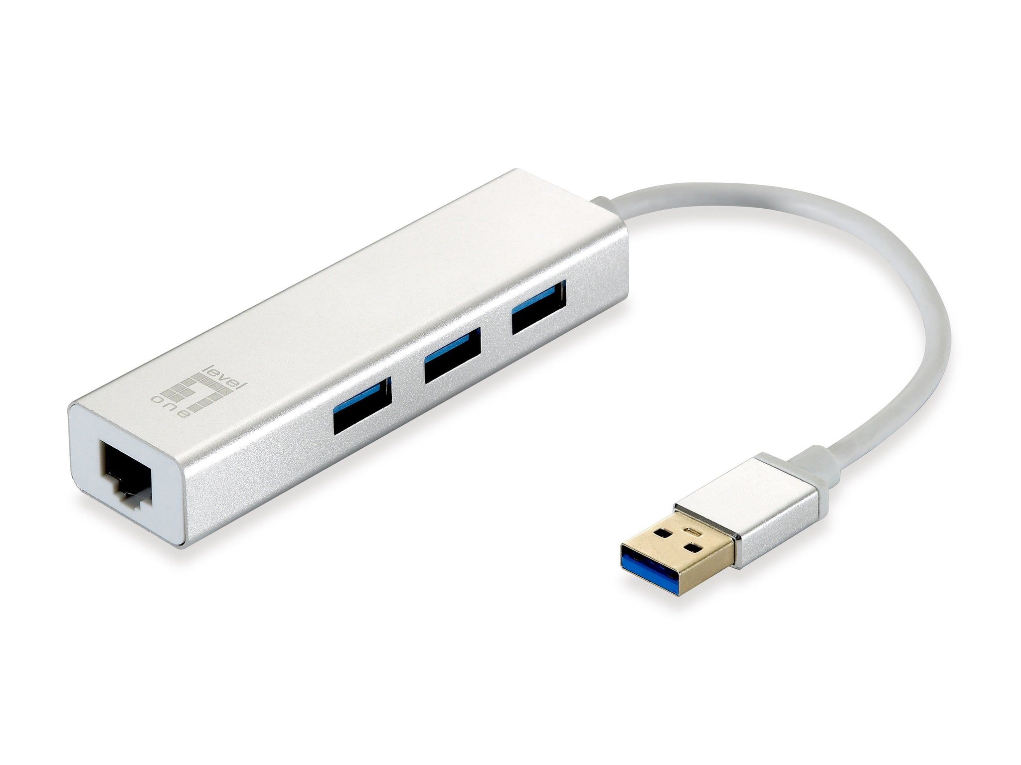 LevelOne Adapter USB3.0 -> GBit-LAN + USB3.0-Hub_1