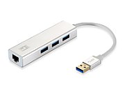 LevelOne Adapter USB3.0 -> GBit-LAN + USB3.0-Hub_2