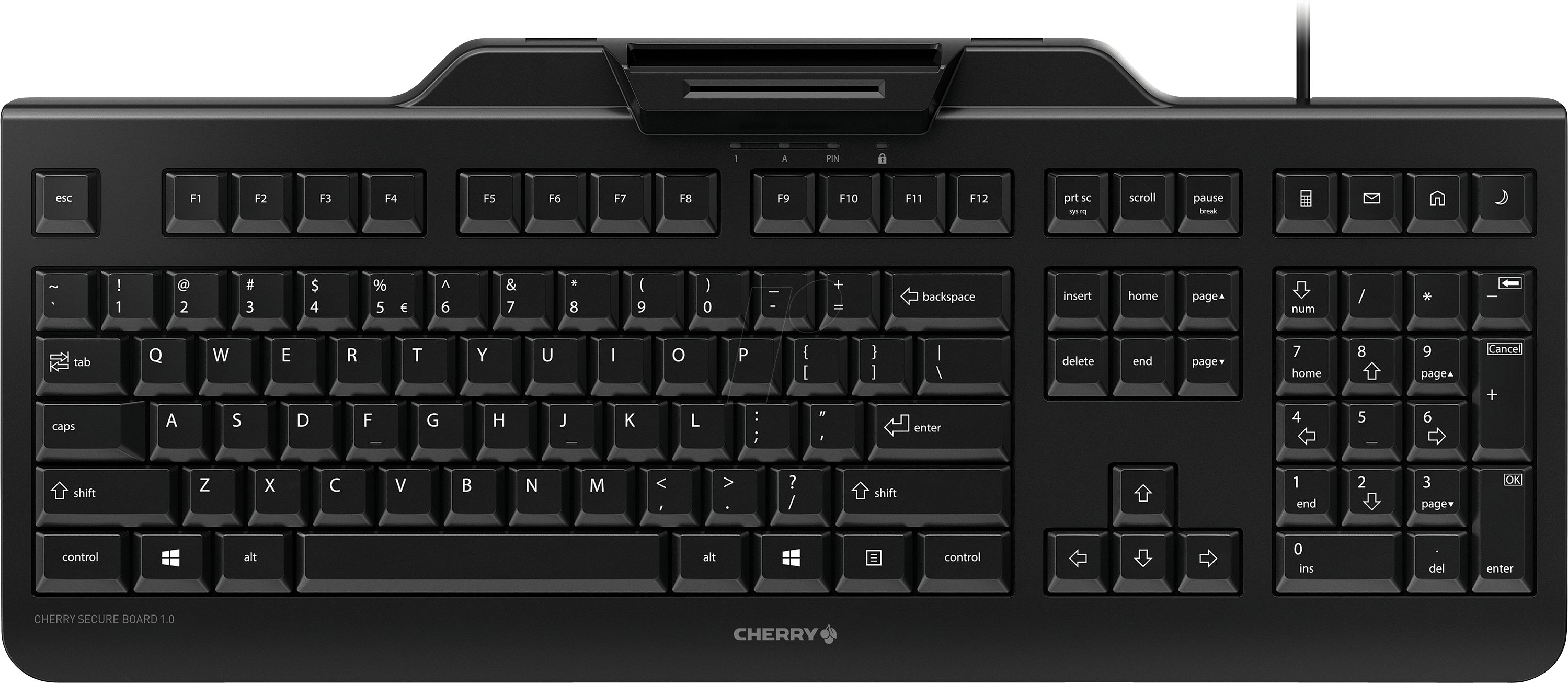 Cherry Keyboard SECURE BOARD 1.0 [DE] wh Klasse-2 Leser_2