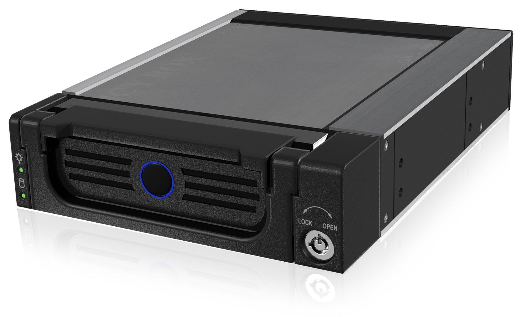 Wechselrahmen ICY-BOX IB-138 Alu SATA BLACK 1x 3.5