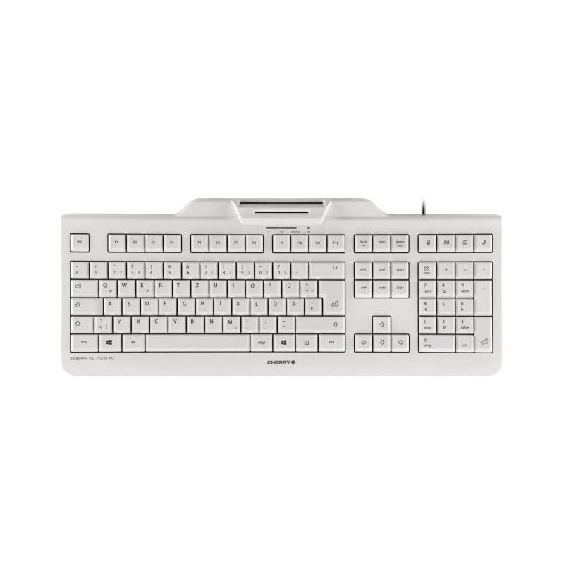 Cherry Keyboard KC 1000 SC Smartcard [DE] white_1