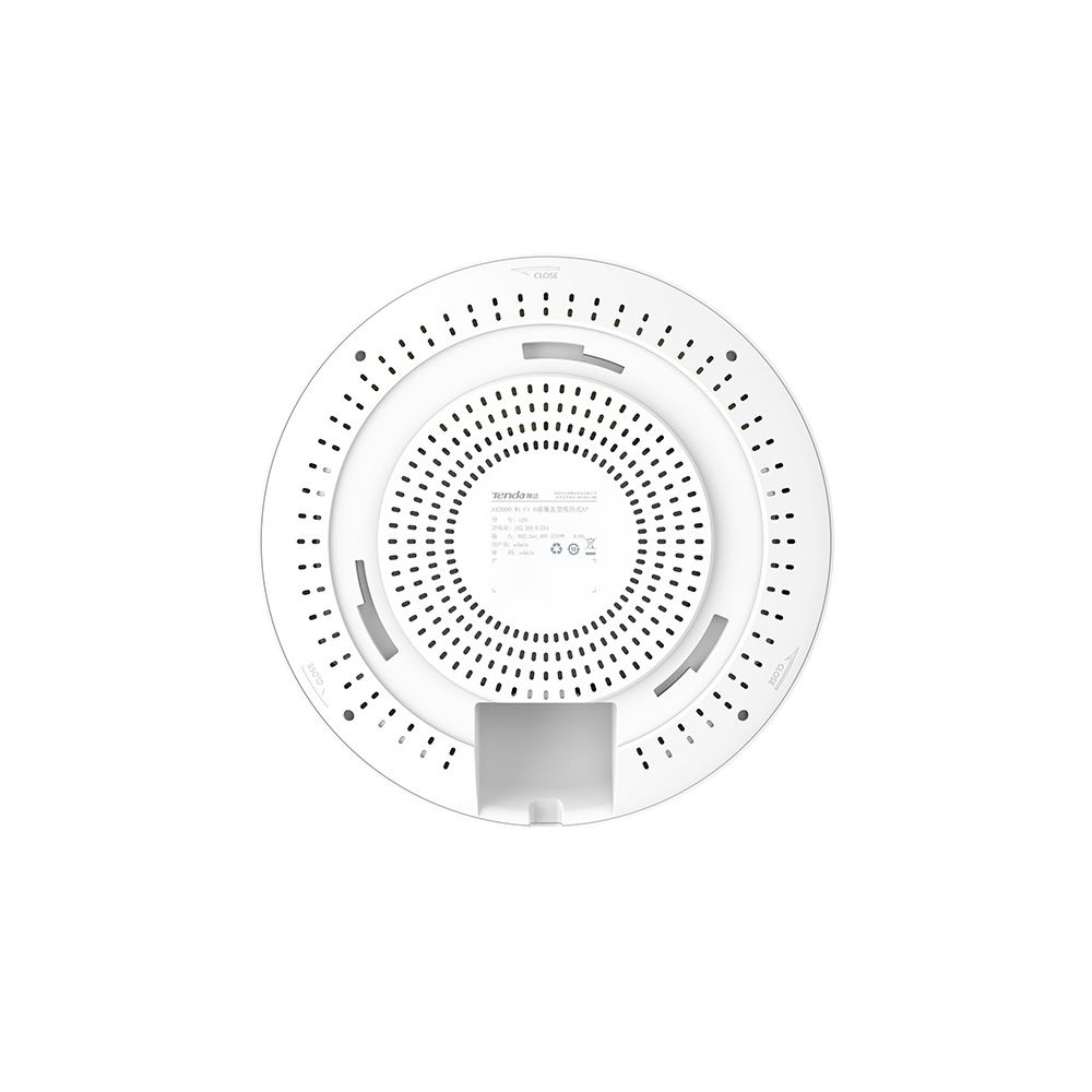 TENDA I29 WIRELESS AX3000 WI-FI6 ACCESS POINT, Dual Band, montare tavan/perete, interfata: 2 x 10/100/1000, Antena interna 4.4 dbi, alimentare POE IEEE 802.3at PoE, 2.4 GHz data rate:1-574 Mbps, 5 GHz data rate:6-2402 Mbps, 2X2 MU-MIMO._2