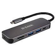 DLK DUB-2325/E 5-IN-1 USB-C HUB WITH CARD READER_1