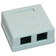 Priza UTP dubla aplicata cat.6 - EMTEX, 