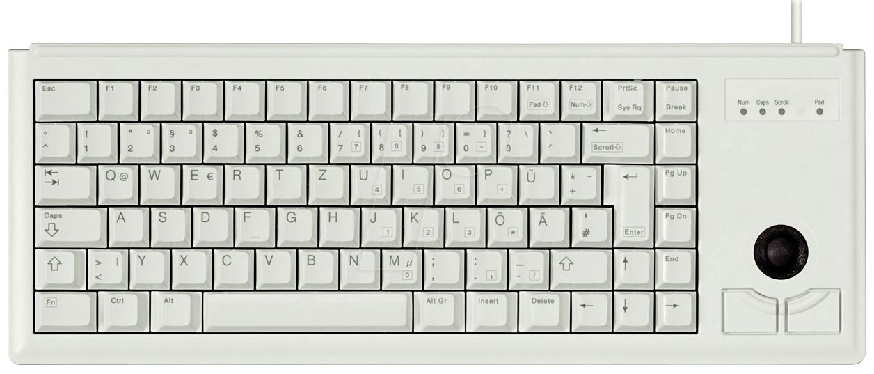 Cherry Keyboard G84-4400 [DE] grey 19-Zoll_1