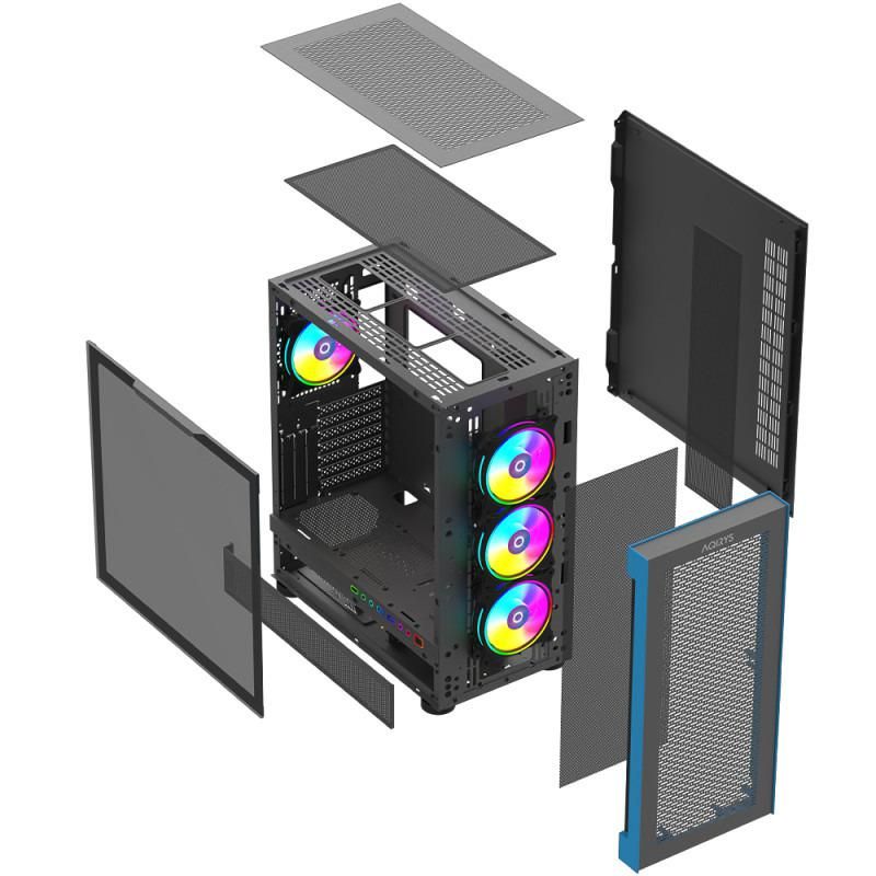 Carcasa Aqirys Sargas Mid Tower,  2x bays 3.5