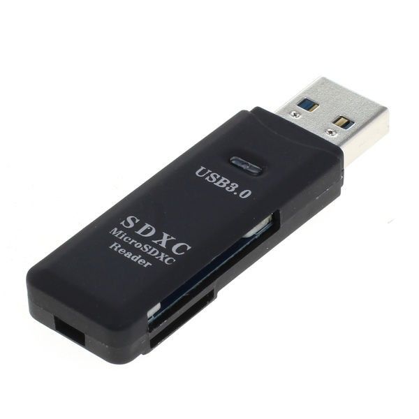 External USB 3.0 card reader max. 128Gb SD/SDHC, Micro SD/SDHC, TFlash
- USB 3.0 port and microUSB, SD
- supports card up to 128Gb
Packaging: blister 1 pc.