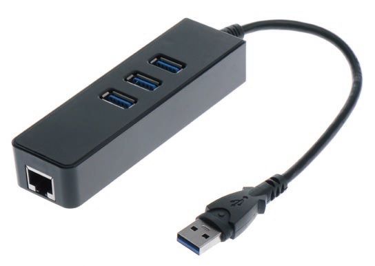 LAN adapter USB 3.1, IEEE802.3, 802.3u, 802.3ab (10Base-T, 100Base-TX, 1000BaseT) 1000 Mbps with HUB 3 ports
Packaging: blister 1 pc.