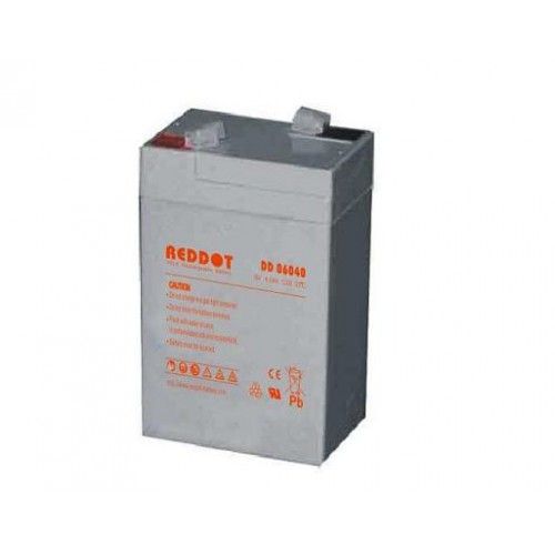 RedDot 6V 4Ah lead acid battery (Faston 187 - 4.8mm)
- dimensions: 70 x 47 x 101mm
Packaging: bulk 1 pc.