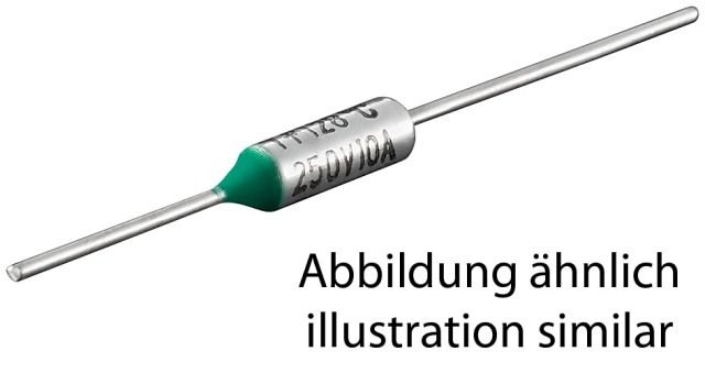 Thermal fuse 250V 10A 152°C
Packaging: bulk 1 pc.