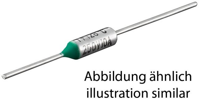 Thermal fuse 250V 10A 94°C
Packaging: bulk 1 pc.