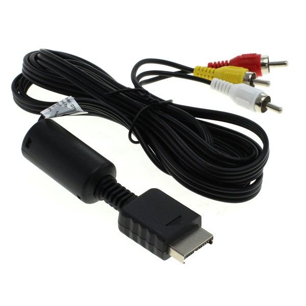 Video cable for Sony Playstation 1, 2, 3
- Sony special plug for 3x RCA male
Packaging: bulk 1 pc.