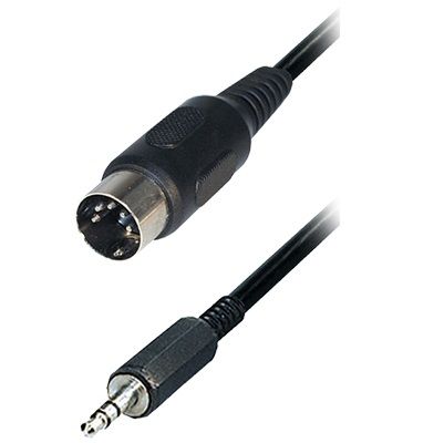 Audio cable 1.5m 3.5mm male jack to 5 pin DIN male
- signal direction: jack to DIN
Packaging: bulk 1 pc.