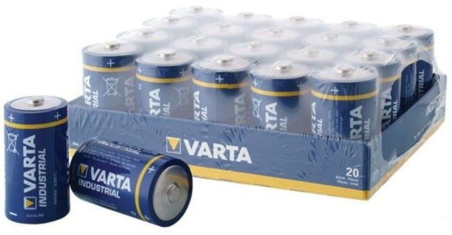 Alkaline battery Mono (D, R20) 1.5V 4020 Varta Industrial
ATTENTION: the displayed price is per piece!!!
- delivered only in multiples of 20 pcs.
Brand: Varta
Packing: bulk 1pc
