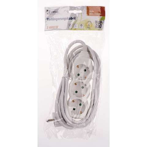 Extension 1.5m 3xSchuko, white
- protection for children
- max power: 2300W
- conductor: copper 1.0mm²
- approval: EC
Packaging: bulk 1 pc.