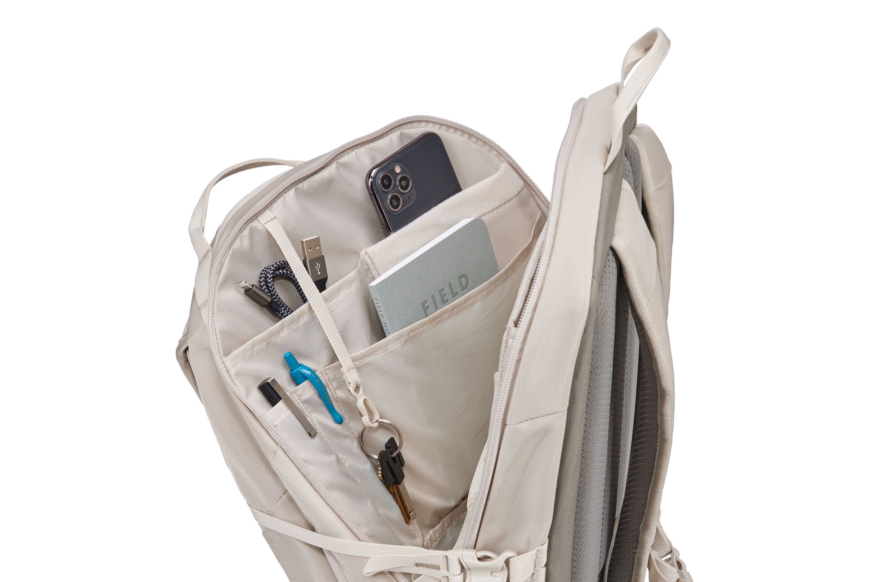 RUCSAC THULE Enroute, 26 l, pt. notebook de max. 15.6 inch, 2 compartimente, buzunar lateral x 2, waterproof, nylon, gri, 