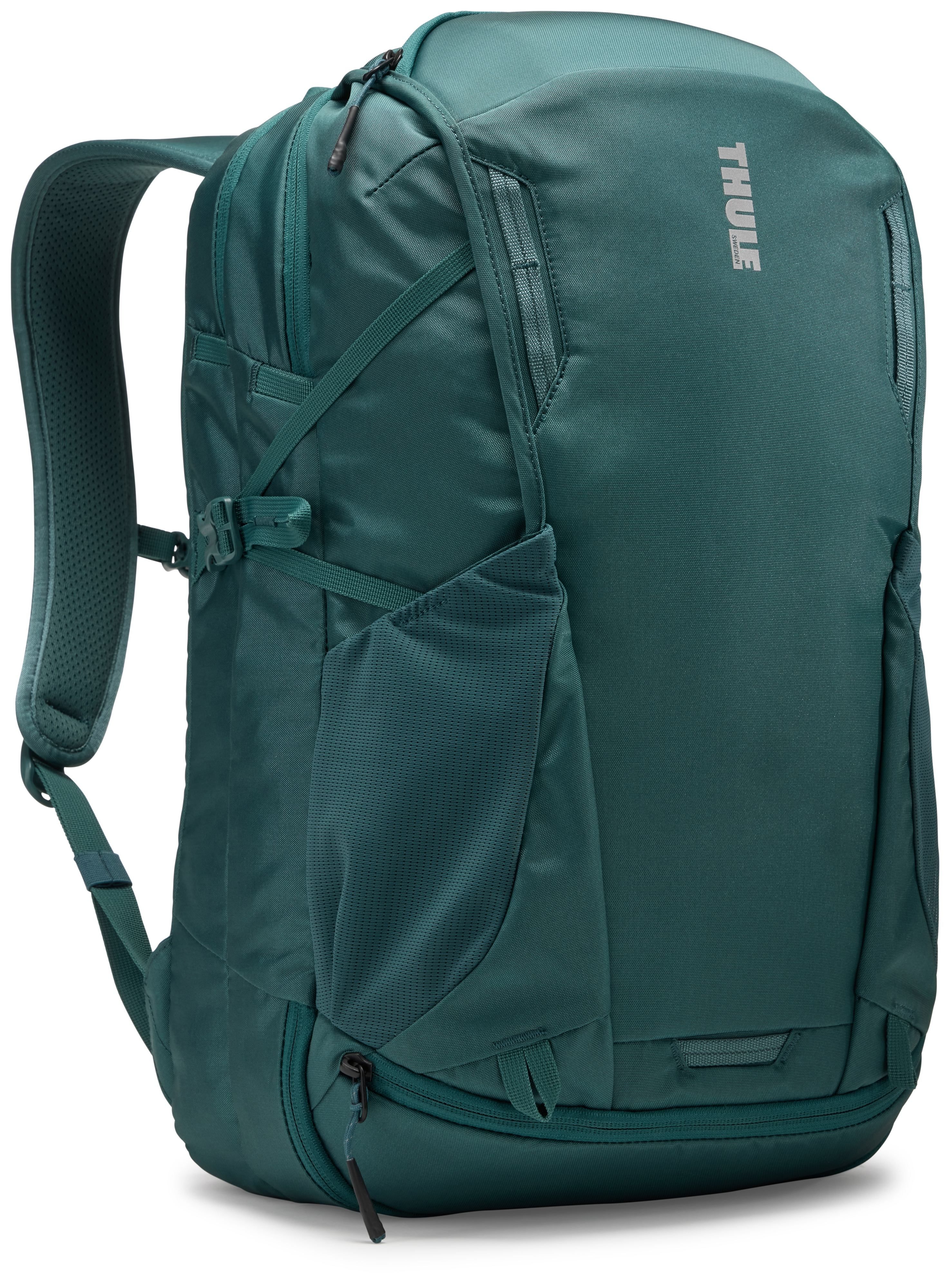 RUCSAC THULE Enroute, 30 l, pt. notebook de max. 15.6 inch, 2 compartimente, buzunar lateral x 2, waterproof, nylon, verde, 
