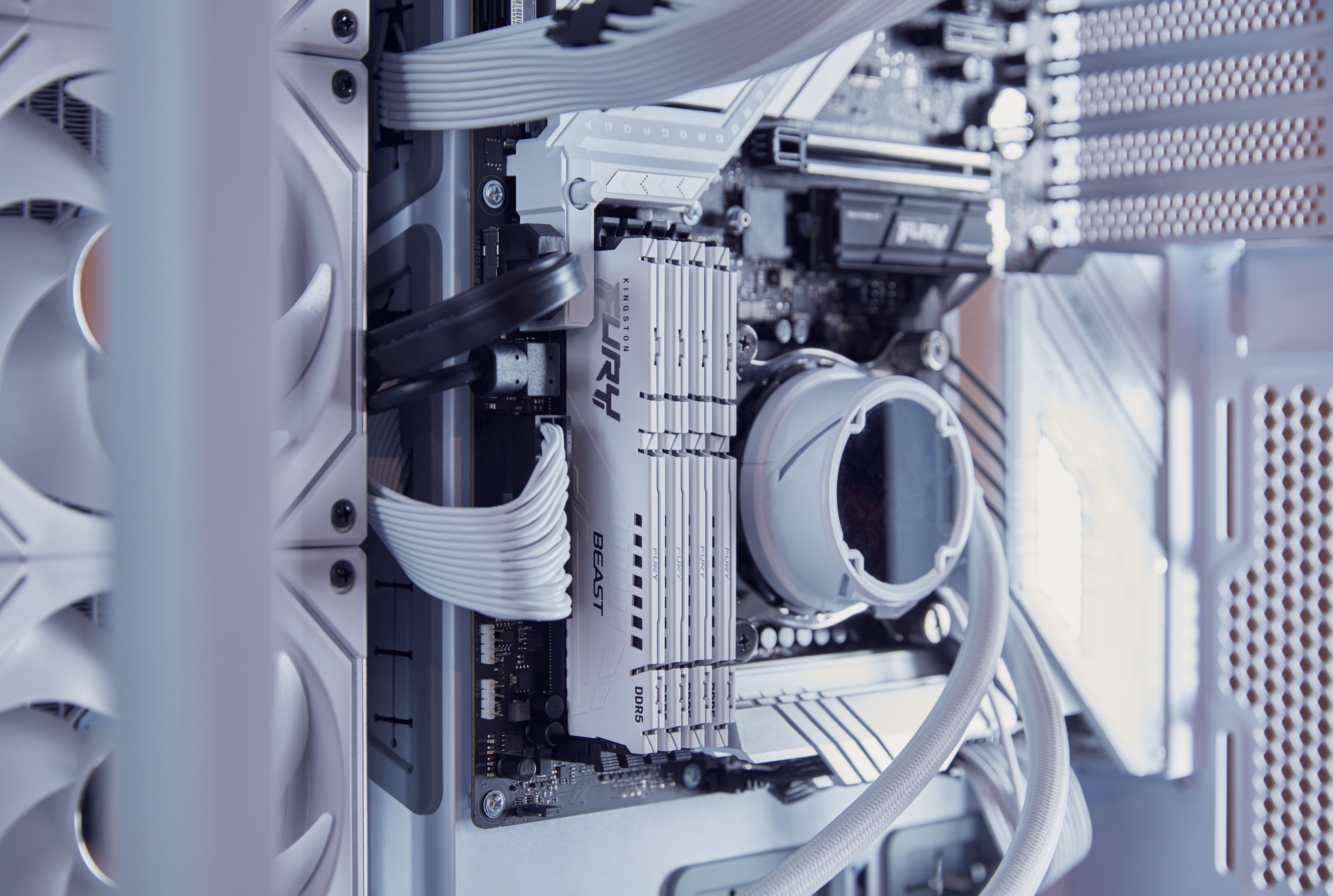 Memorie RAM Kingston, DIMM, DDR5, 16GB, 5200MHz, CL40, 1.35V, FURY Beast White_6