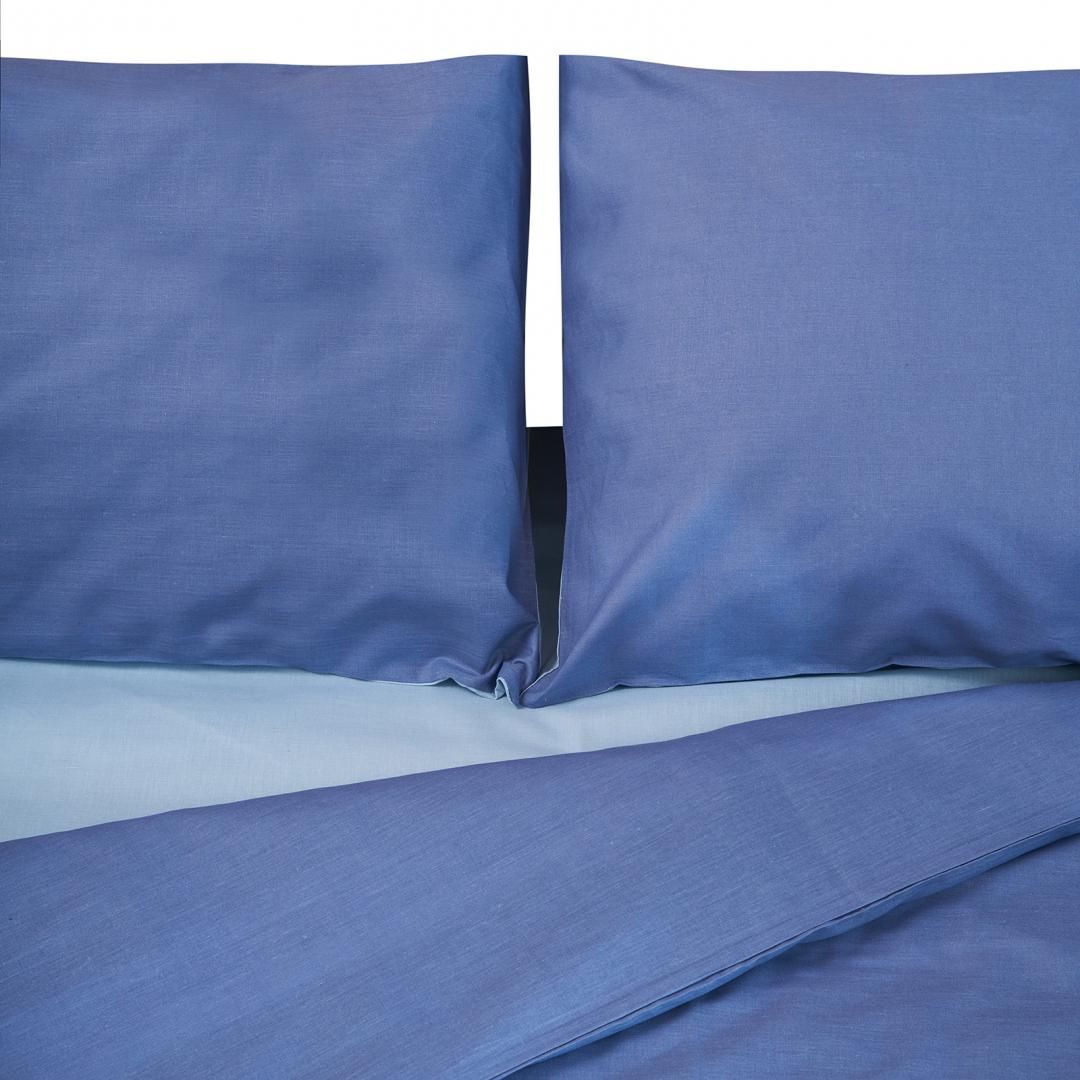 King Size bed set, printed, made of 100% cotton, density 132TC. Product dimensions: 2 pillow covers 50x70 cm, duvet cover sheet 200x220 cm, flat sheet 220x240 cm._1