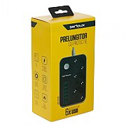 Prelungitor cu protectie Serioux, 3 prize schuko, input 100-240V, 50- 60Hz, output (Total): 2500W - 10A, 6 porturi USB, USB Output (Total):3.4A, functie auto ID, antistatic, buton power/off, lungime cablu 1.6m,negru, SRXP-PS36B_2