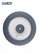 CAPAC STICLA CU MARGINE DIN SILICON AJUSTABILA PE 3 DIMENSIUNI 28/30/32 CM, GRI, COOKING BY HEINNER_1