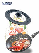 CAPAC STICLA CU MARGINE DIN SILICON AJUSTABILA PE 3 DIMENSIUNI 28/30/32 CM, GRI, COOKING BY HEINNER_4