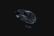 Mouse Razer Naga V2 PRO  Connectivity       Razer HyperSpeed Wireless (2.4GHz)     Bluetooth     Wired – Speedflex Cable USB Type C  Battery Life       Up to 150 hours (on HyperSpeed Wireless)     Up to 300 hours (on Bluetooth)  RGB Lighting  Razer Chroma RGB (Logo, and 12 button side plate) Sensor_2