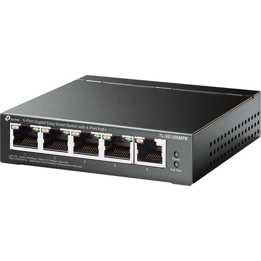TP-LINK Switch TL-SG105MPE 5xGBit 4xPoE+ Unmanaged Metallgehäuse_1