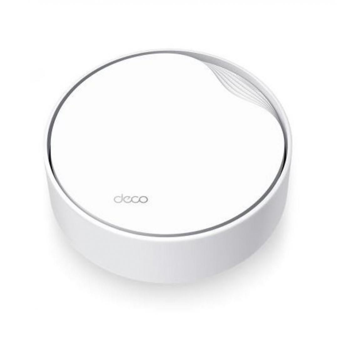 TP-Link AX3000 whole home mesh Wi-Fi 6 System, Deco X50-POE(1-pack); Dual- Band, Standarde Wireless: IEEE 802.11ax/ac/n/a 5 GHz, IEEE 802.11ax/n/b/g 2.4 GHz ,viteza wireless: 5 GHz: 2402 Mbps, 2.4 GHz: 574 Mbps, 2 x antene interne, 2×2 MU-MIMO, Mod Router, Mod Access Point, interfata: 1 x_1