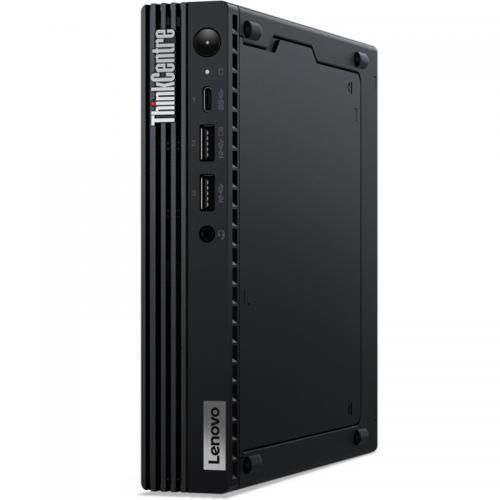 Desktop Lenovo ThinkCentre M70q Gen 3 , Intel® Core™ i5-12400T, 6C (6P + 0E) / 12T, P-core 1.8 / 4.2GHz, 18MB, RAM 1x 16GB SO-DIMM DDR4-3200, SSD 512GB SSD M.2 2280 PCIe® 4.0x4 NVMe® Opal 2.0, Video: Integrated Intel® UHD Graphics 730, Optic: None, Card reader: none, Integrated 100/1000M, WLAN_1