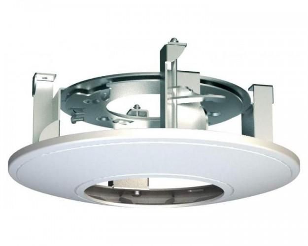 Suport Hikvision pentru montarea camerelor Dome in tavan , materiale componente : otel si plastic , culoare alb, dimensiuni : Φ210 × 79.3 mm, greutate : 520g ._1