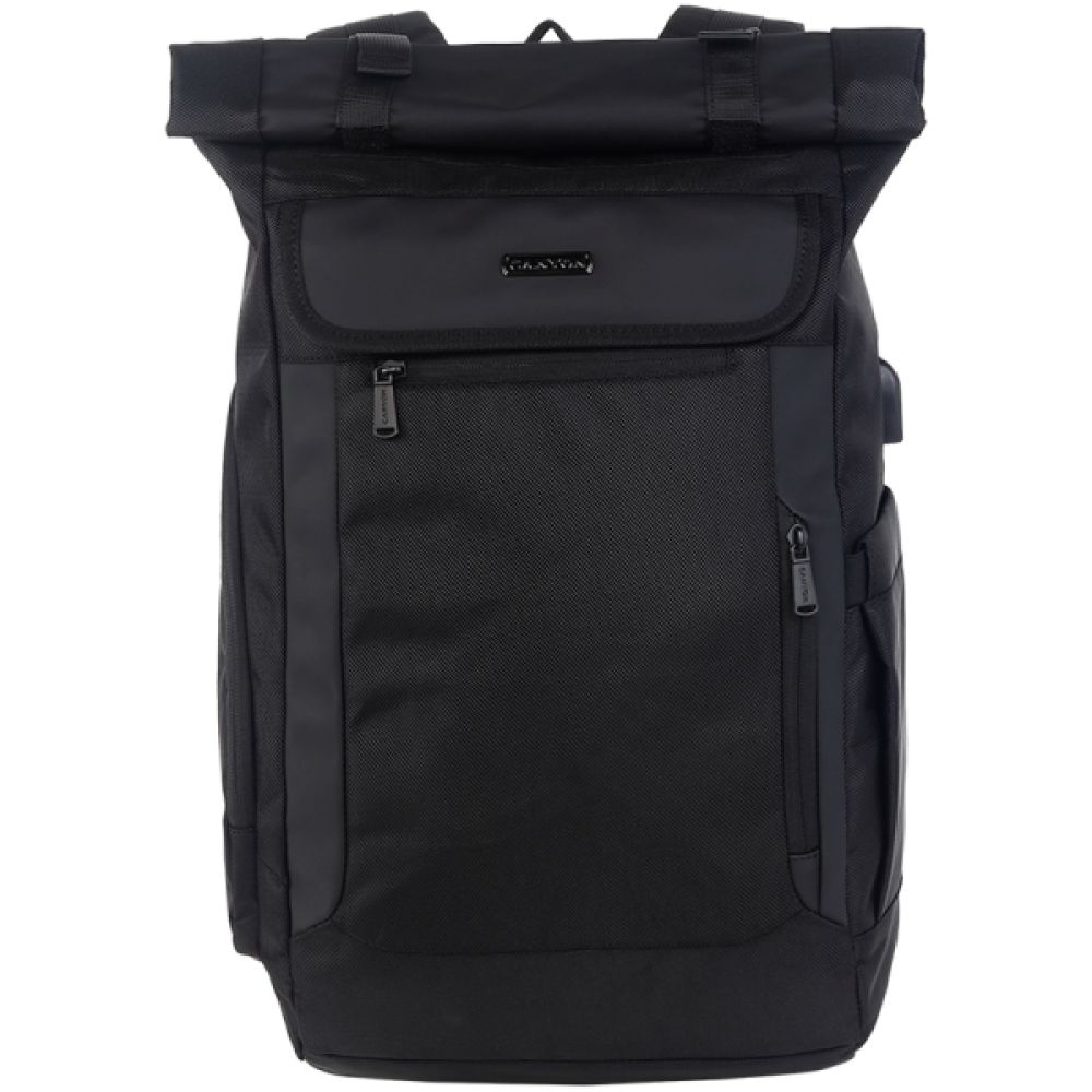CANYON RT-7, Laptop backpack for 17.3 inch, Product spec/size(mm): 470MM(+200MM) x300MM x 130MM, Black, EXTERIOR materials:100% Polyester, Inner materials:100% Polyester, max weight (KGS):_2