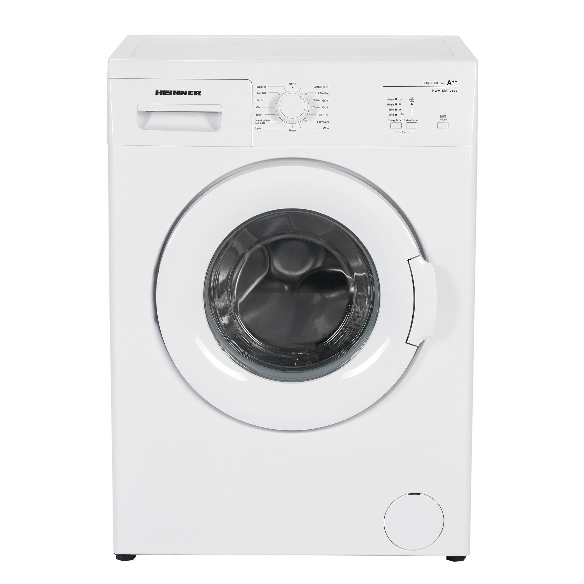 MASINA DE SPALAT RUFE HEINNER HWM-VT2104KA+++, CAPACITATE 10KG, VITEZA DE CENTRIFUGARE 1400RPM, CLASA ENERGETICA D, 15 PROGRAME, DISPLAY LED, PROGRAM RAPID 15MIN, PROGRAM SCURT 60 MIN, PROGRAM ALLERGY SAFE, FUNCTIE START INTARZIAT, FUNCTIE ANTI-SIFONARE, CLATIRE SUPLIMENTARA, SISTEM ECO LOGIC_1