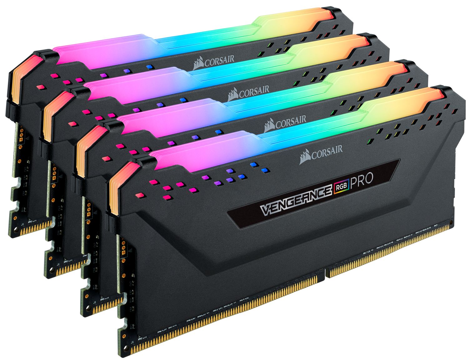Vengeance RGB Pro 64GB, DDR4, 3200MHz, CL16, 4x16GB, 1.35V -E, Negru_2