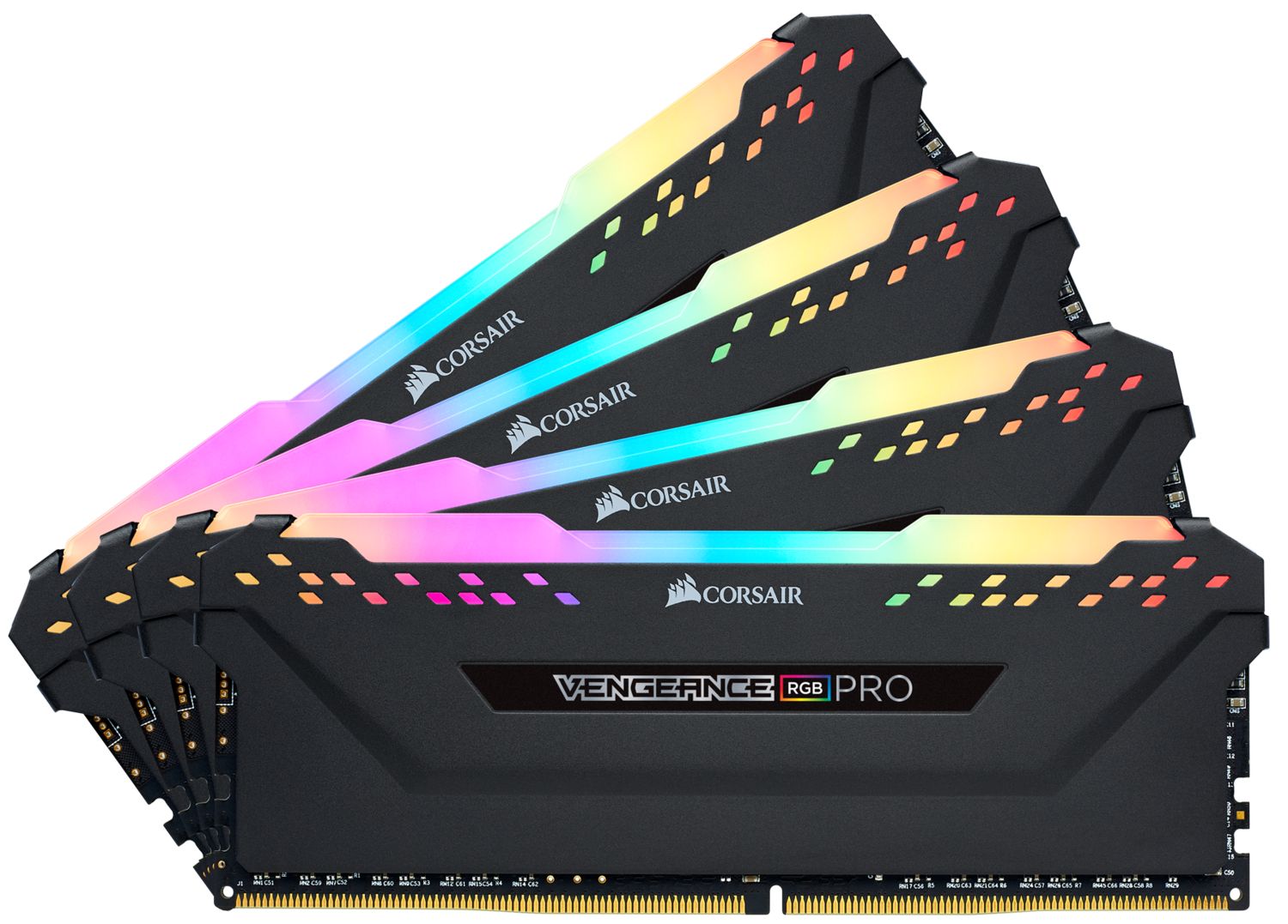 Vengeance RGB Pro 64GB, DDR4, 3200MHz, CL16, 4x16GB, 1.35V -E, Negru_3