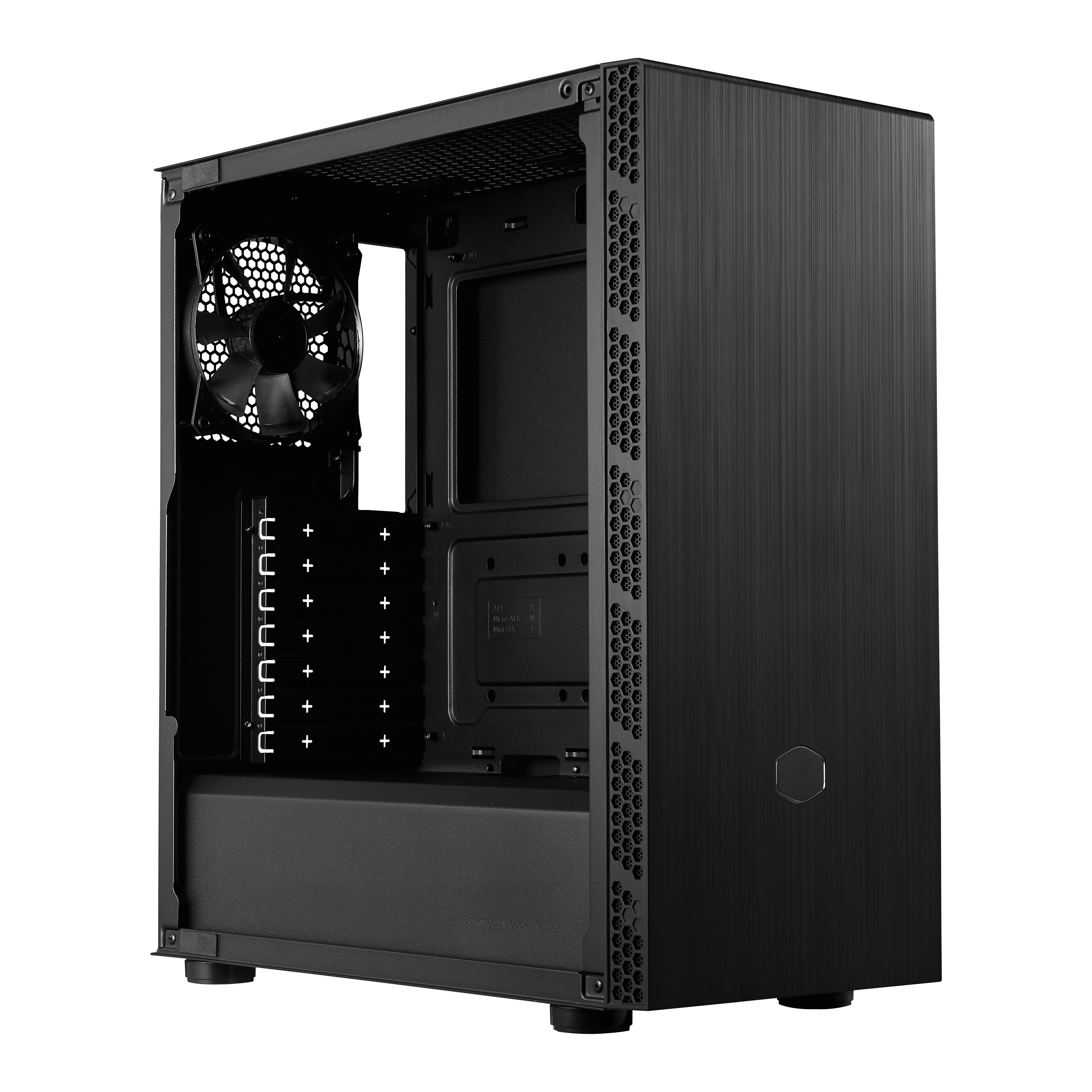 CARCASE Cooler Master MB600L V2 Without ODD,TG left panel, ATX,U3*2,TG left panel,Rear black Fan*1,370 body,  MB600L2-KGNN-S00  (timbru verde 0.08 lei)