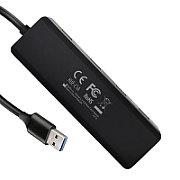 HUE-C1A, 4x USB 3.2 Gen 1, USB-C, 0.2m, USB Type-A, Negru_3