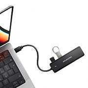 HUE-C1C, 4x USB 3.2 Gen 1, 0.2m, USB Type-C, Negru_3