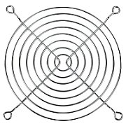 Grila ventiator ARCTIC, pentru orice ventilator PC 120 mm, oțel cromat, Argintiu_1