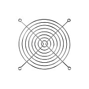 Grila ventiator ARCTIC, pentru orice ventilator PC 140 mm, oțel cromat, Argintiu_1