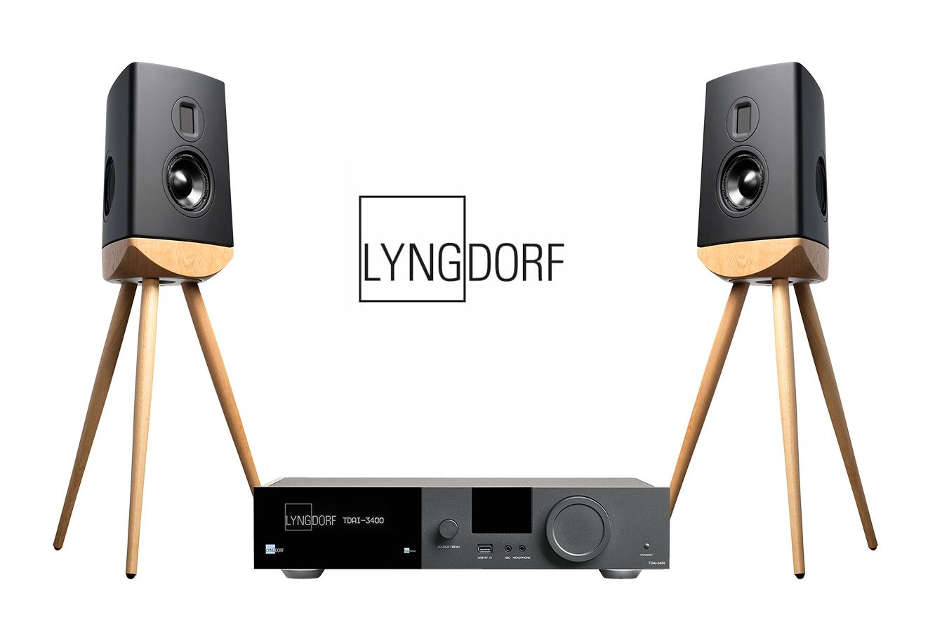 Sistem High-End cu boxe Lyngdorf CUE-100 si amplificator TDAI-3400_1