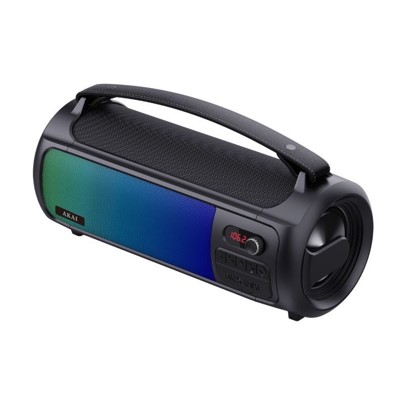 Boxa portabila AKAI   Active  10 W RMS, Bluetooth 5.0, acumulator 3000 mAh, RGB,  ABTS-35  (timbru verde 4 lei)
