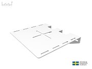 Raft universal pentru camere videoconferinta PTZ Multibrackets MB-5001, max.10kg, alb_1