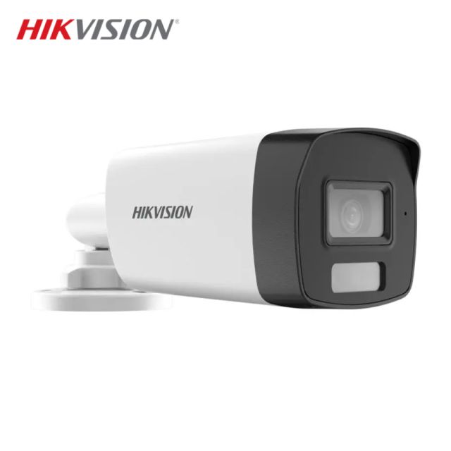 Camera de supraveghere Hikvision Bullet DS-2CE17D0T-LFS (2.8mm) 2MP; Smart Hybrid Light Audio; Senzor: 2 MP CMOS; Rezolutie 2MP; Iluminare: 0.01 Lux @ (F1.6, AGC ON), 0 Lux with IR, Day & Night ICR; Lentila: 2.8 mm,horizontal FOV: 101°, vertical FOV: 56°, diagonal FOV: 118°; IR: 40M; Lumina Alba_1