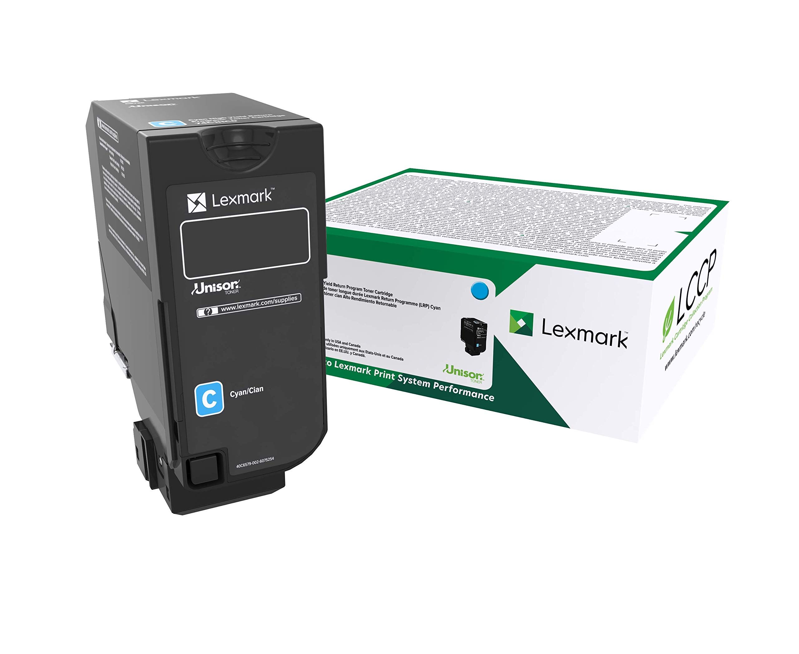 Toner Lexmark 75B20C0, Return Program, cyan, 10 k, CS/CX 727,CS728_1
