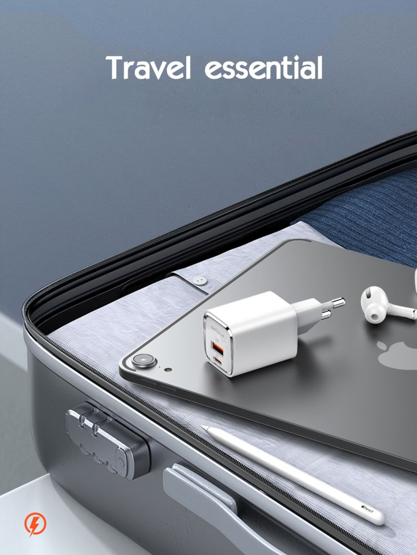 Incarcator retea Serioux,Intrare AC100-240V~ 50/60Hz 0.7A Max,PD Ieșire: 5V-3A, 9V-3A, 12V-2.5A, 15V 2A, 20V=1.5A (30W), QC Ieșire: 5V-3A, 9V-2A, 12V=1.5A (18W), PD+QC=5V=3.6A, Total: 30W Max, Cablu Type-C - Type C 1m inclus_12